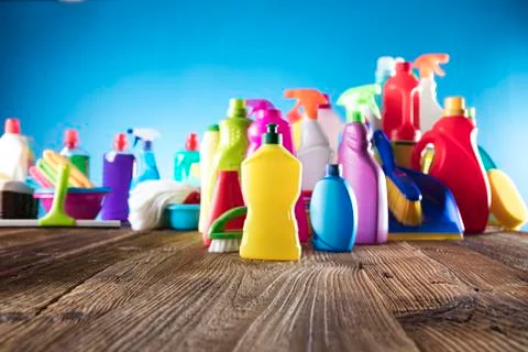 Spring cleanup theme. Stock Photos