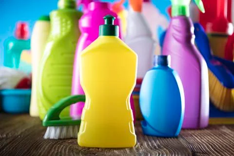 Spring cleanup theme. Stock Photos