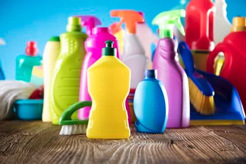 Spring cleanup theme. Stock Photos