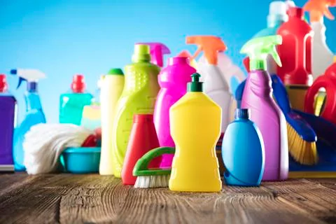 Spring cleanup theme. Stock Photos