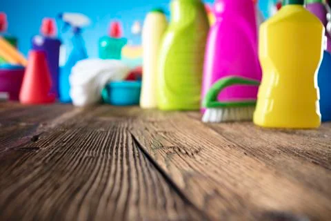 Spring cleanup theme. Stock Photos