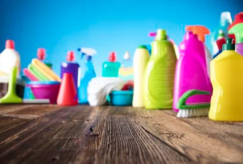 Spring cleanup theme. Stock Photos