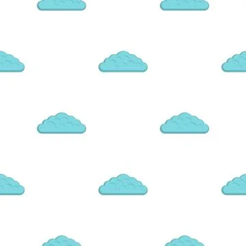 Spring cloud pattern flat 스톡 일러스트
