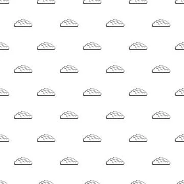 Spring cloud pattern vector Illustrazione stock