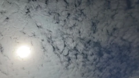 Spring Clouds and Sun Timelapse Video Stock Footage 331958288