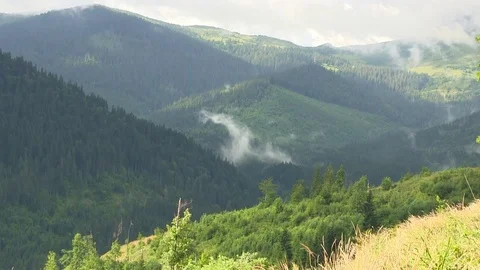 Spring Clouds Mountains. Stock Footage 80750928