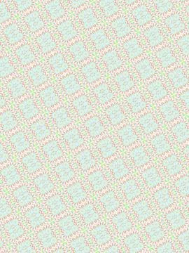 Spring cloudy dream themed repeating geometric background, accented by cotton ca Stock Illustration