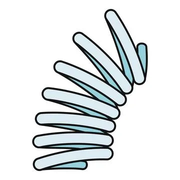 Spring coil expanding bouncing with elasticity concept Stock Illustration