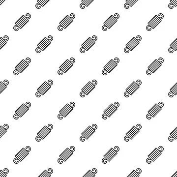 Spring coil pattern presenting elasticity and mechanical engineering Illustrazione stock
