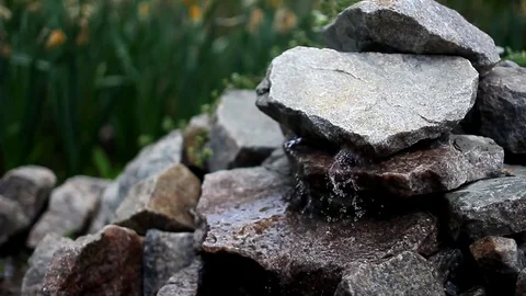 Spring with cold water Stock Footage 75608943