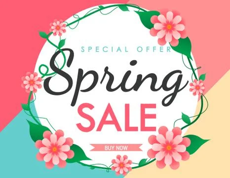 Spring  colorful Stock Illustration