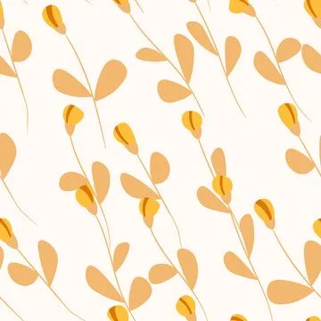 Spring colorful vector illustration with beige roses. Cartoon style. Design for イラスト素材