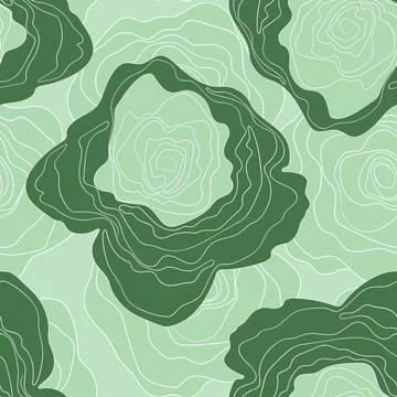 Spring colorful vector illustration with green roses. Cartoon style. Design for イラスト素材
