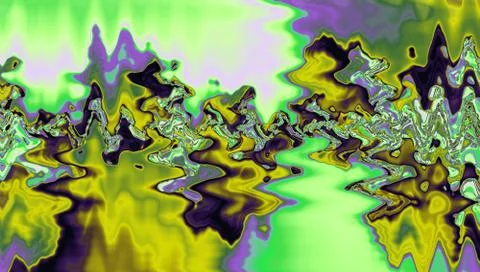 Spring colors abstract background in zigzag pattern Stock Illustration