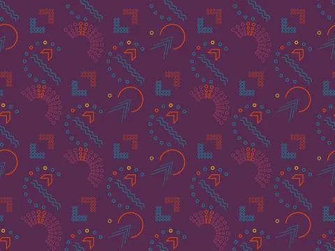 Spring. Colors.  abstraction. circle. Pattern without seams Stock Illustration