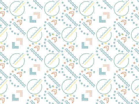 Spring. Colors.  abstraction.  concentric circles. Pattern without seams Stock Illustration
