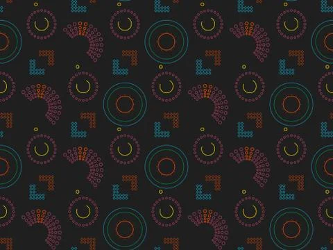 Spring. Colors.  abstraction.  geometry. Pattern without seams 스톡 일러스트