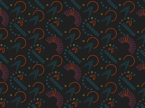 Spring. Colors.  angles.  zigzag. Pattern without seams Stock Illustration