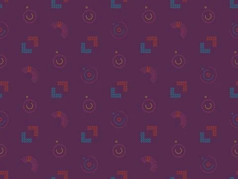 Spring. Colors.  arrow.  abstraction. Pattern without seams イラスト素材