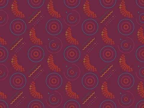 Spring. Colors. circle. circle. Pattern without seams Stock Illustration