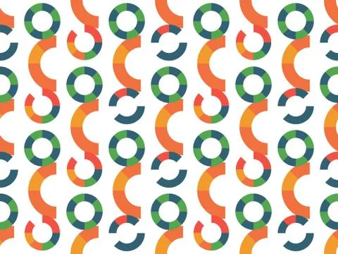 Spring. Colors. circle. circle. Pattern without seams Stock Illustration