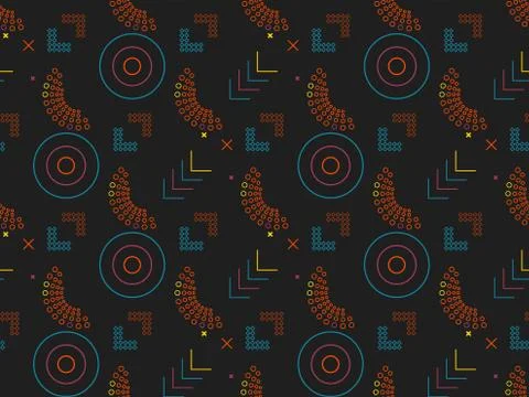 Spring. Colors.  intersection.  geometry. Pattern without seams Illustrazione stock