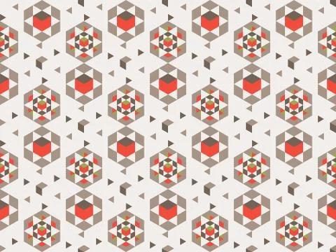 Spring. Colors.  mosaic.  cube. Pattern without seams 스톡 일러스트