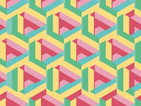 Spring. Colors. mosaic.  geometry. Pattern without seams Stock Illustration