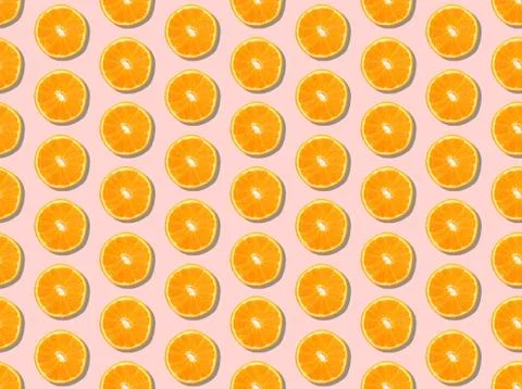 Spring. Colors. orange - fruit. fruit. Pattern without seams Stock Illustration