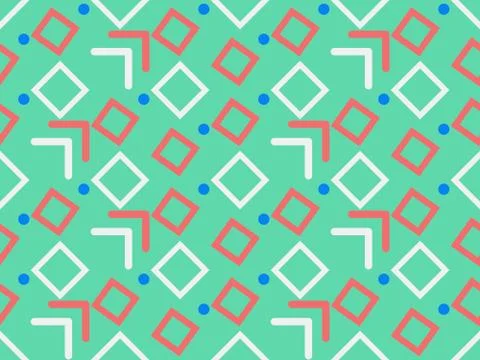 Spring. Colors.  right angle.  square. Pattern without seams 스톡 일러스트