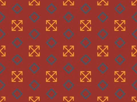 Spring. Colors.  square.  pattern. Pattern without seams Stock Illustration
