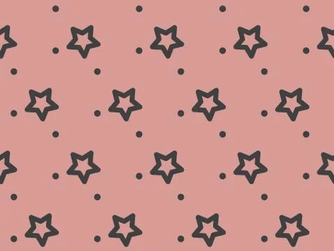 Spring. Colors.  star.  baby. Pattern without seams Illustrazione stock