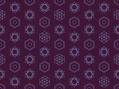 Spring. Colors.  star.  geometry. Pattern without seams Illustrazione stock