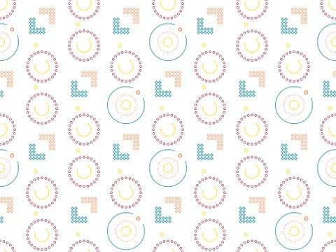 Spring. Colors.  zigzag.  connection. Pattern without seams Illustrazione stock