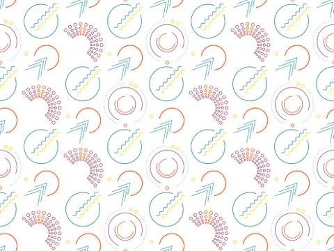 Spring. Colors.  zigzag.  intersection. Pattern without seams Stock Illustration