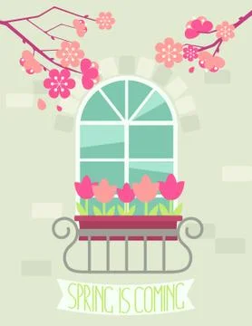 Spring is coming. Stock-Illustration
