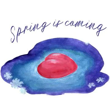 Spring is coming Stock Illustration