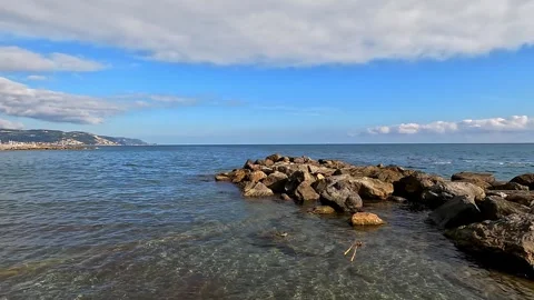 Spring is coming to the seashore Stock Footage 303025060