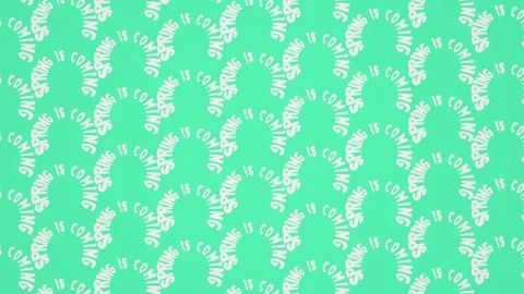 Spring is coming text kinetic typography. Springtime and greeting season banner Stock Footage 130662742