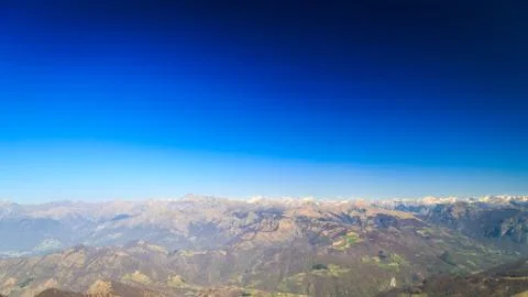 Spring is coming in the valley Stock Photos