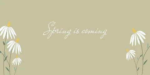 Spring is coming Vector graphic Иллюстрация