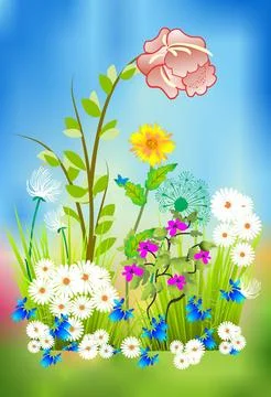 Spring composition, Stock Illustration