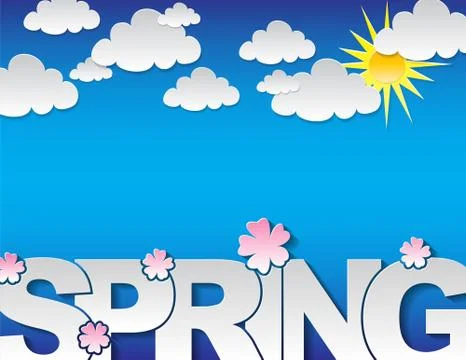 Spring concept background Stock Illustration