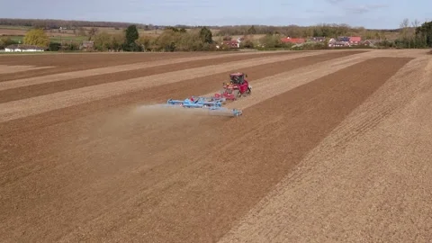 Spring Cultivations UK Stock Footage 152410142