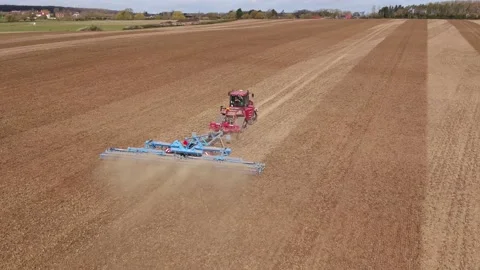 Spring Cultivations UK Stock Footage 152410368