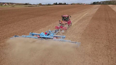 Spring Cultivations UK Stock Footage 152410370