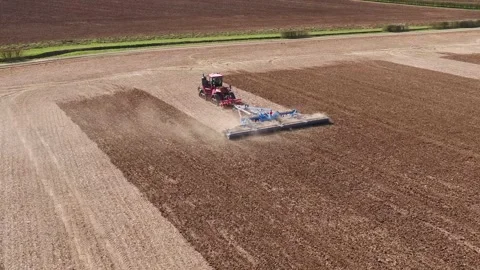 Spring Cultivations UK Stock Footage 152410458