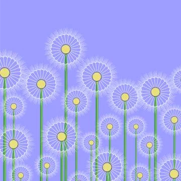 Spring Dandelion Pattern Illustration