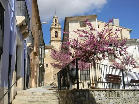 Spring Day, Biar Spain Foto stock