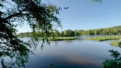 A Spring Day At the James River in Richmond Virginia Stock Footage 229273955